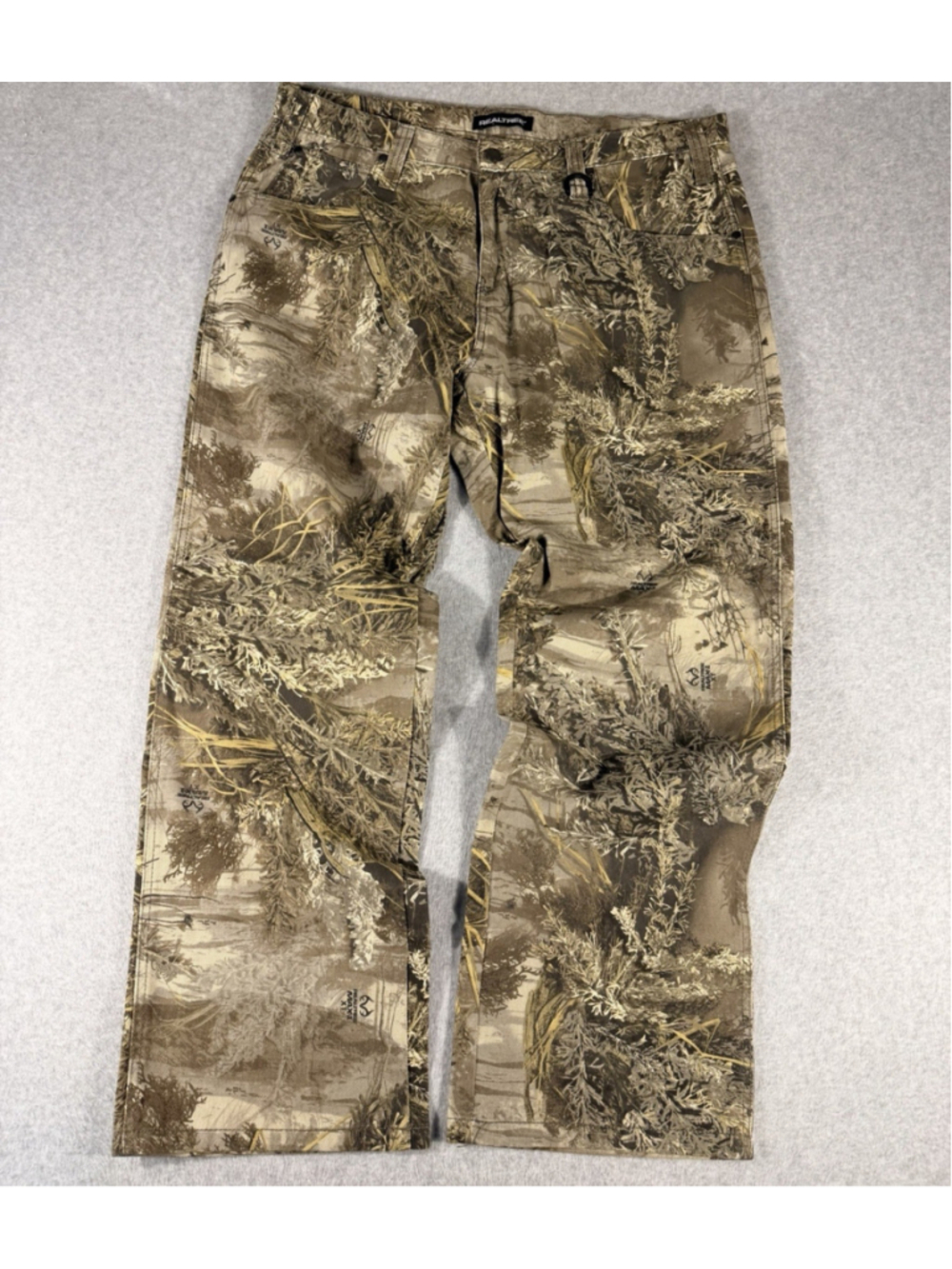Realtree Pants Men’s 38x32 Max-1 Camo Hunting Jeans Outdoor Work Cotton 38